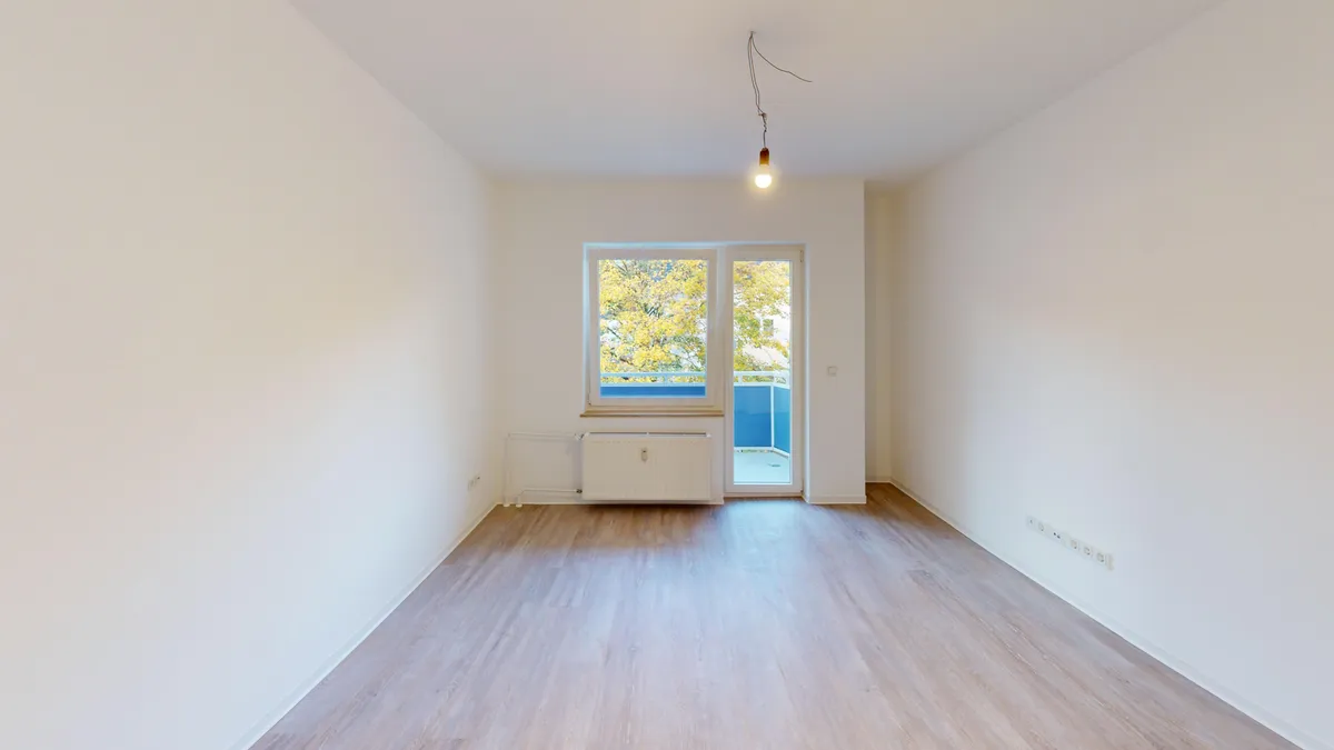 Kernsanierung 3-Zimmer-Altbau mit OSB-Boden in Dortmund-Huckarde – Nachher-Ansicht
